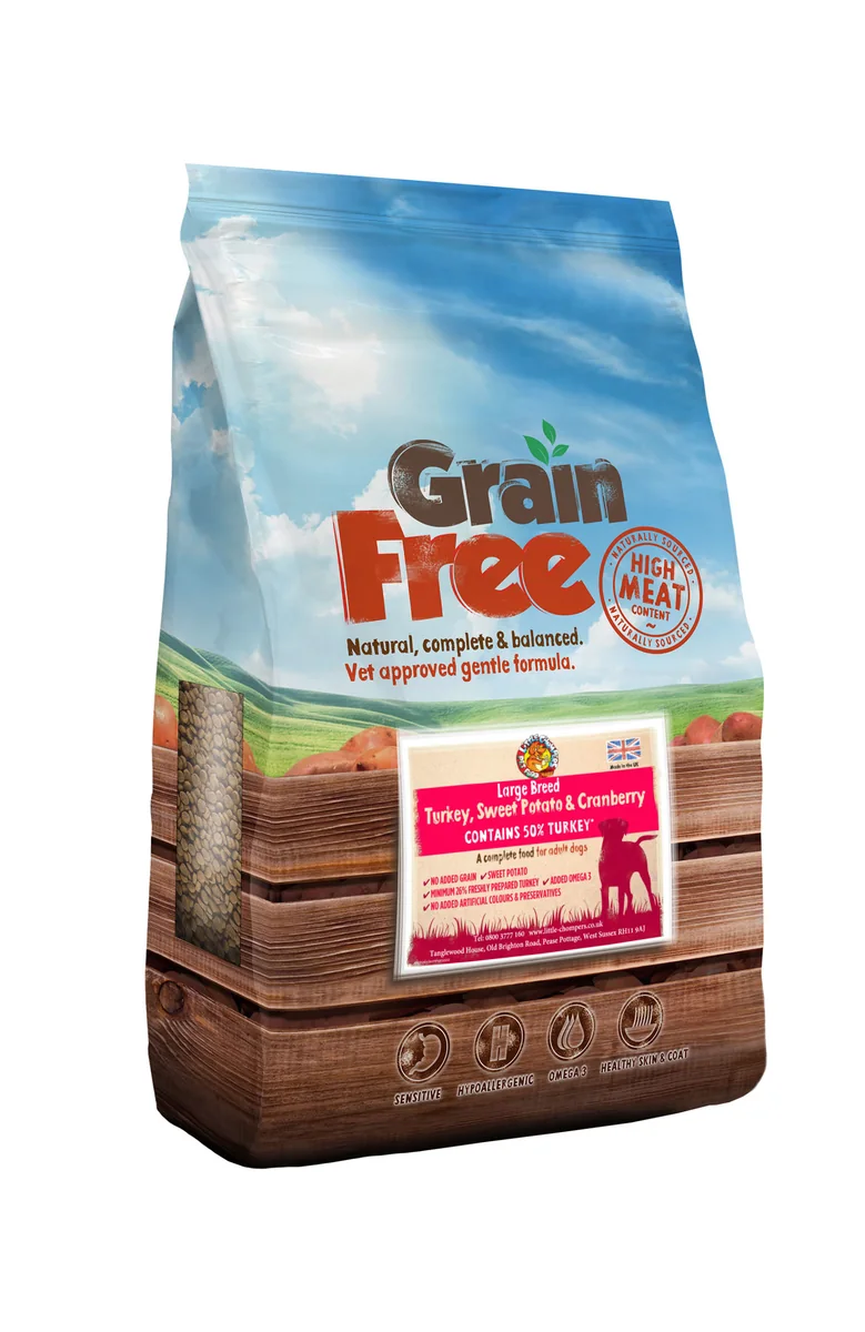 Grain Free Turkey, Sweet Potato & Cranberry Large Breed Dog