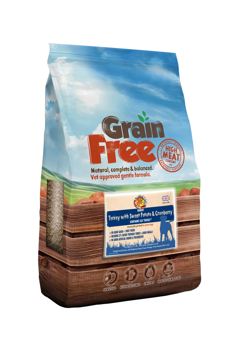 Grain Free Turkey, Sweet Potato & Cranberry Senior Dog